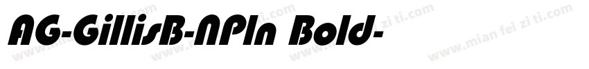 AG-GillisB-NPln Bold字体转换